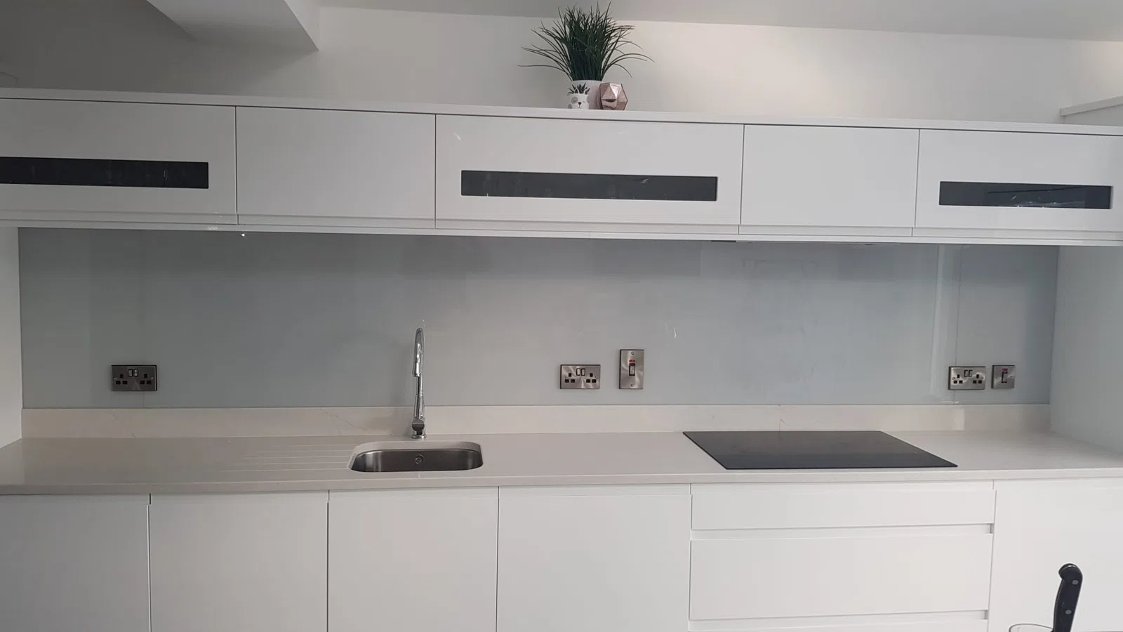 Kitchen glass splashback installation in Dublin, gallery image 11