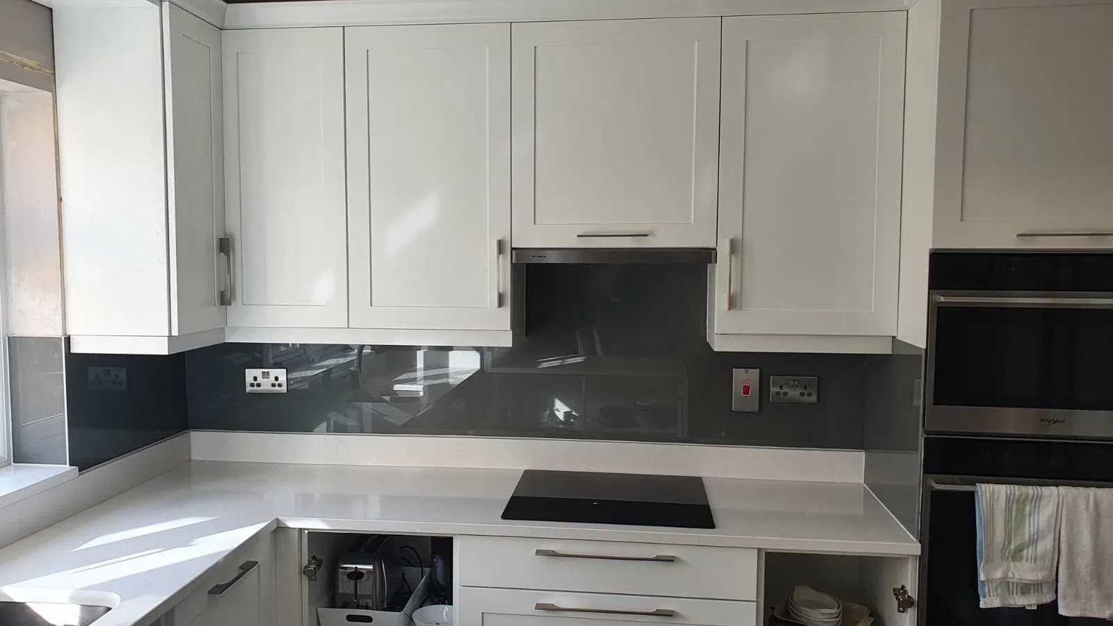 Kitchen glass splashback installation in Dublin, gallery image 23