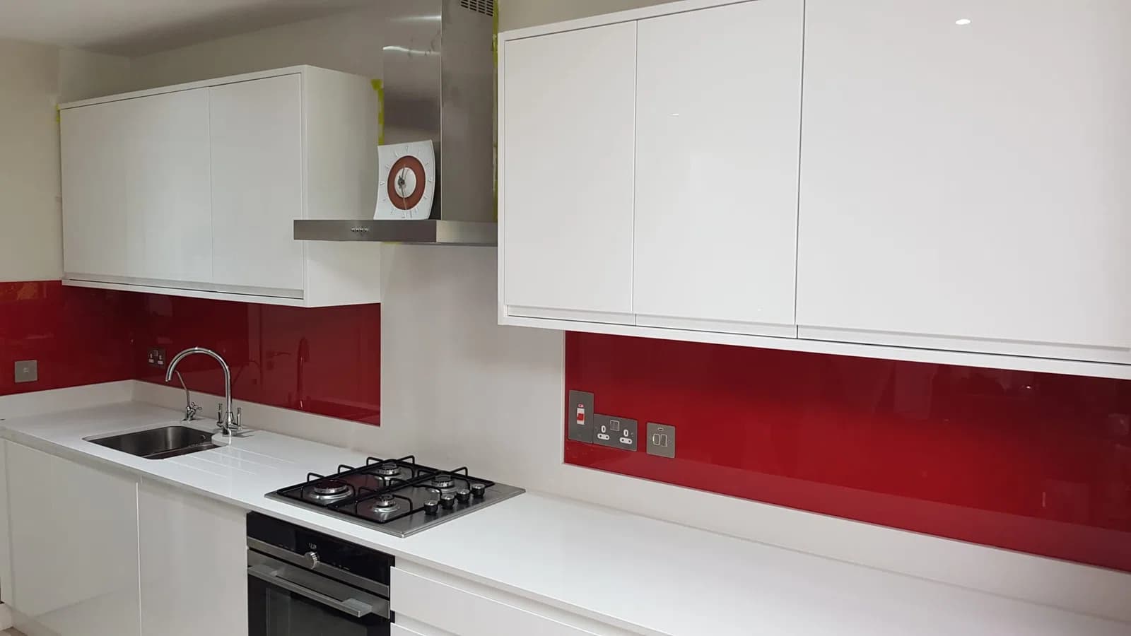 Kitchen glass splashback installation in Dublin, gallery image 31
