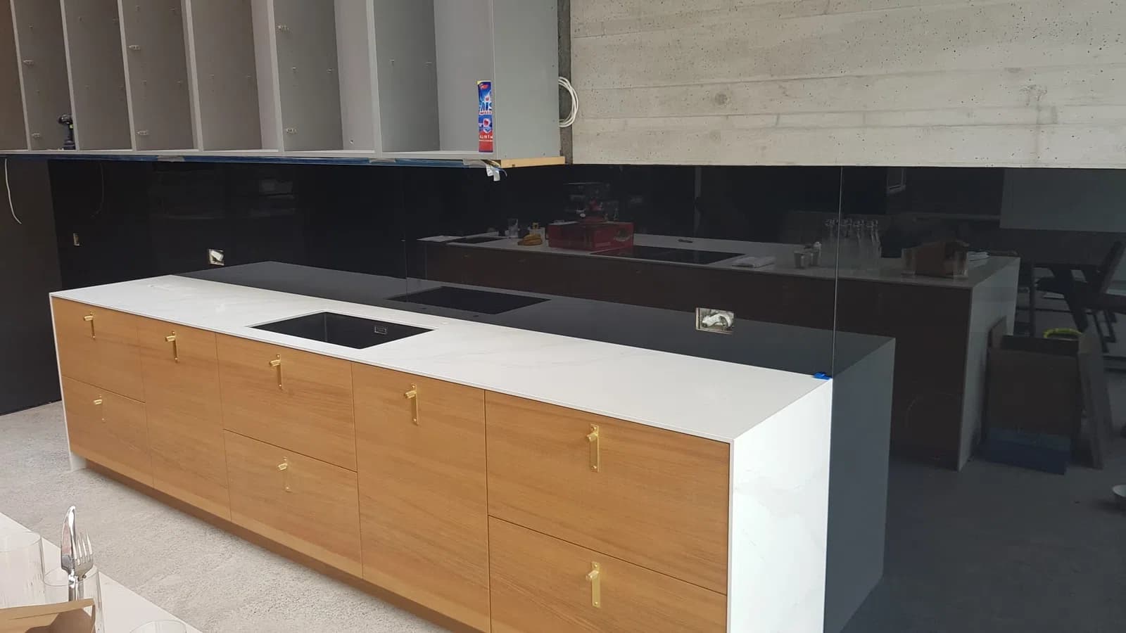 Kitchen glass splashback installation in Dublin, gallery image 41
