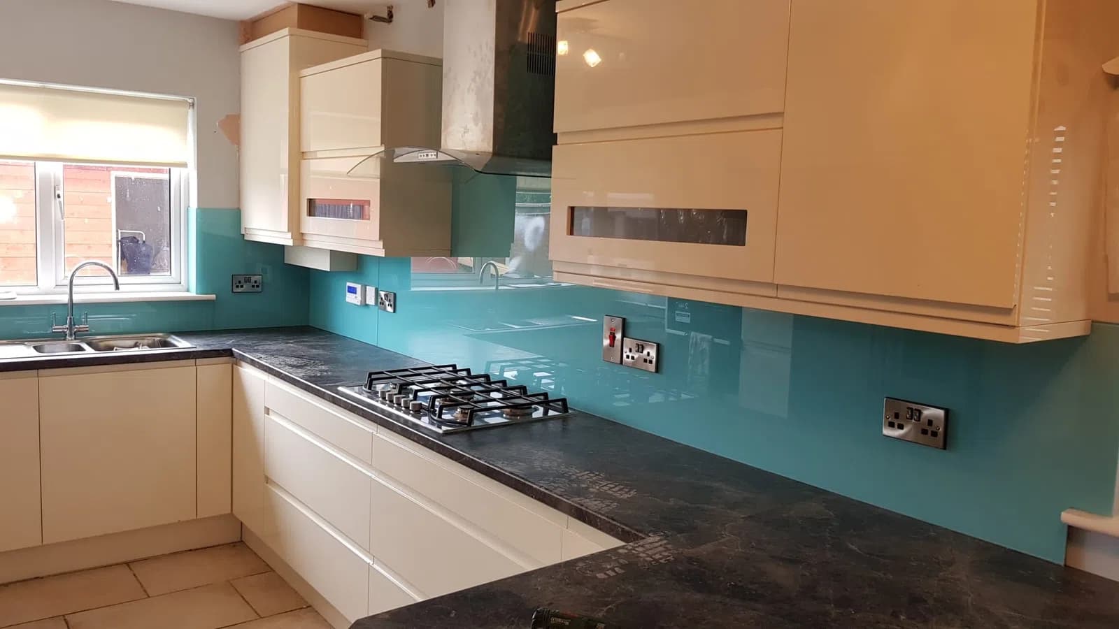 Kitchen glass splashback installation in Dublin, gallery image 43