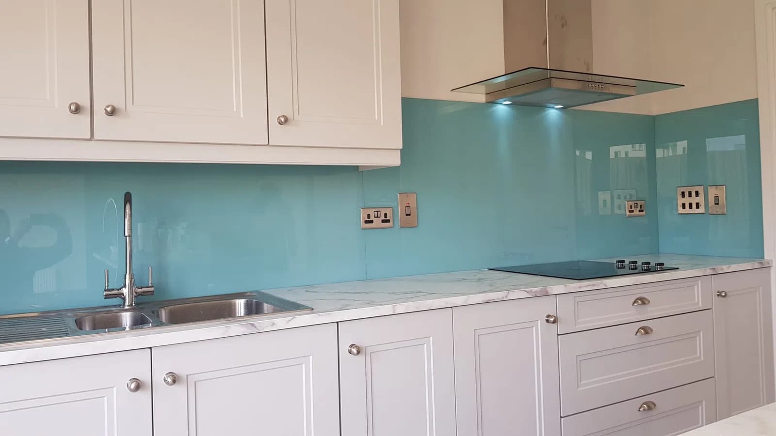 Kitchen glass splashback installation in Dublin, gallery image 46