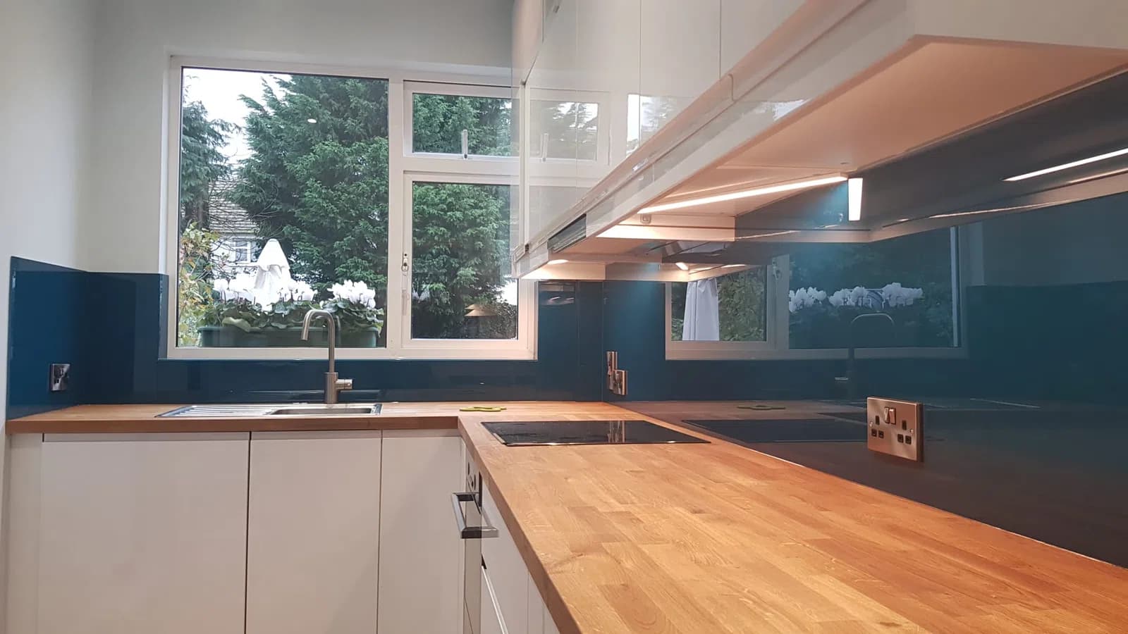 Kitchen glass splashback installation in Dublin, gallery image 49