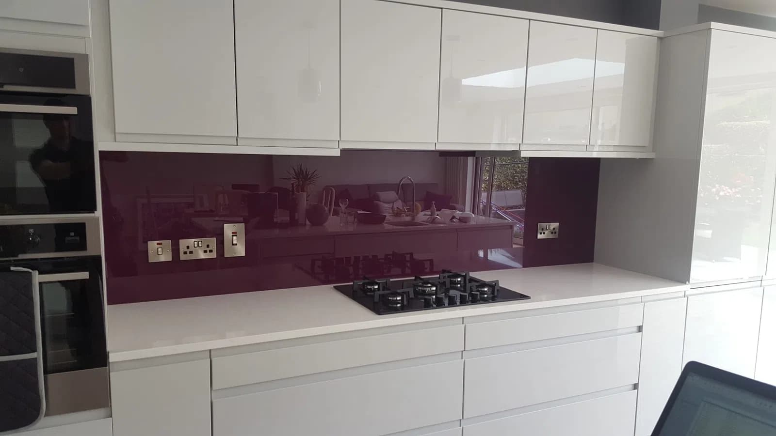Kitchen glass splashback installation in Dublin, gallery image 52